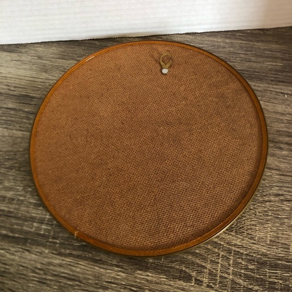 Vtg Owens Wide Eyed Girl Print with Convex Glass - Picture 9 of 9